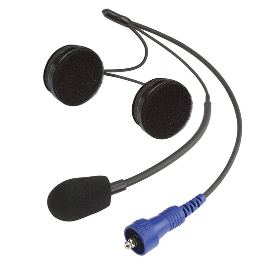 RUGGED Wired Helmet Kit with Alpha Audio Speakers and Mic
