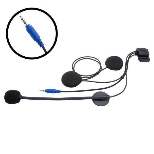 SUPER SPORT Wired Helmet Kit with Alpha Audio Speakers and Mic