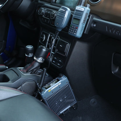 Jeep Wrangler JL, JLU, and Gladiator JT Two-Way GMRS Mobile Radio Kit