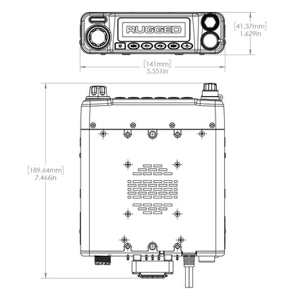 Radio Kit - Rambler G4 GMRS Mobile Radio with Antenna