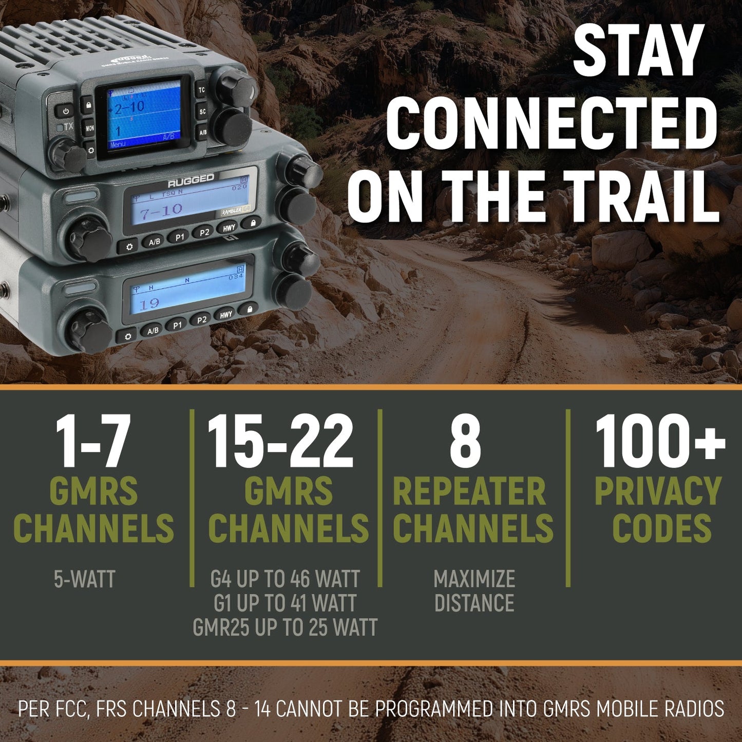 GMRS Mobile Radio Kit for Jeep Wrangler TJ, LJ, and JK