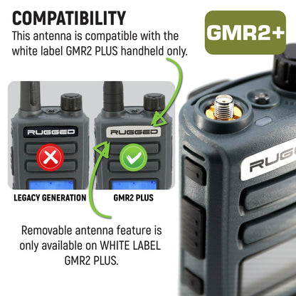 Magnetic Mount Antenna for Rugged GMR2 PLUS, GMR5, GMR5-X, Handheld Radios