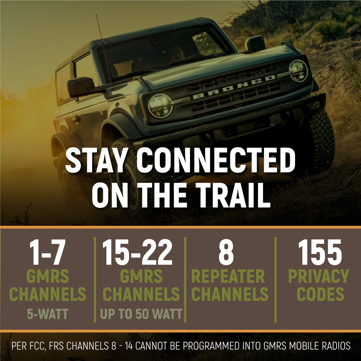 Radio Kit - Rambler G4 GMRS Mobile Radio with Antenna