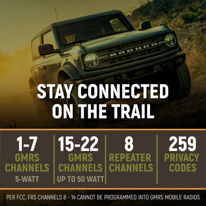 G2 Mini - 30W GMRS Compact Mobile Radio