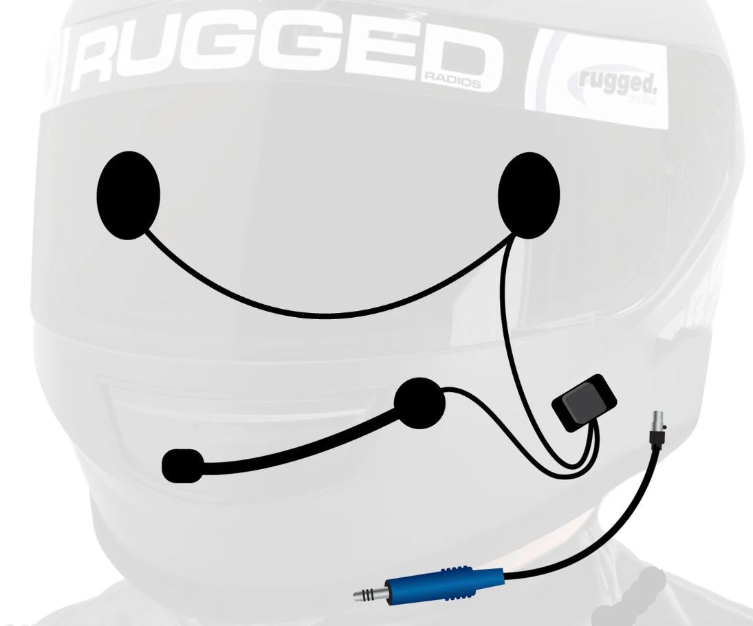 Helmet Kit with Alpha Audio Speakers and Mic - OFFROAD / STX Stereo