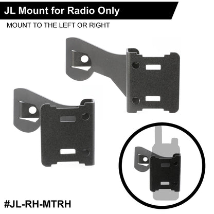 Handheld Radio Grab Bar Mount for Jeep JK JKU and JL - Fits R1 / V3 / GMR2 / GMR2 PLUS / RH-5R radios