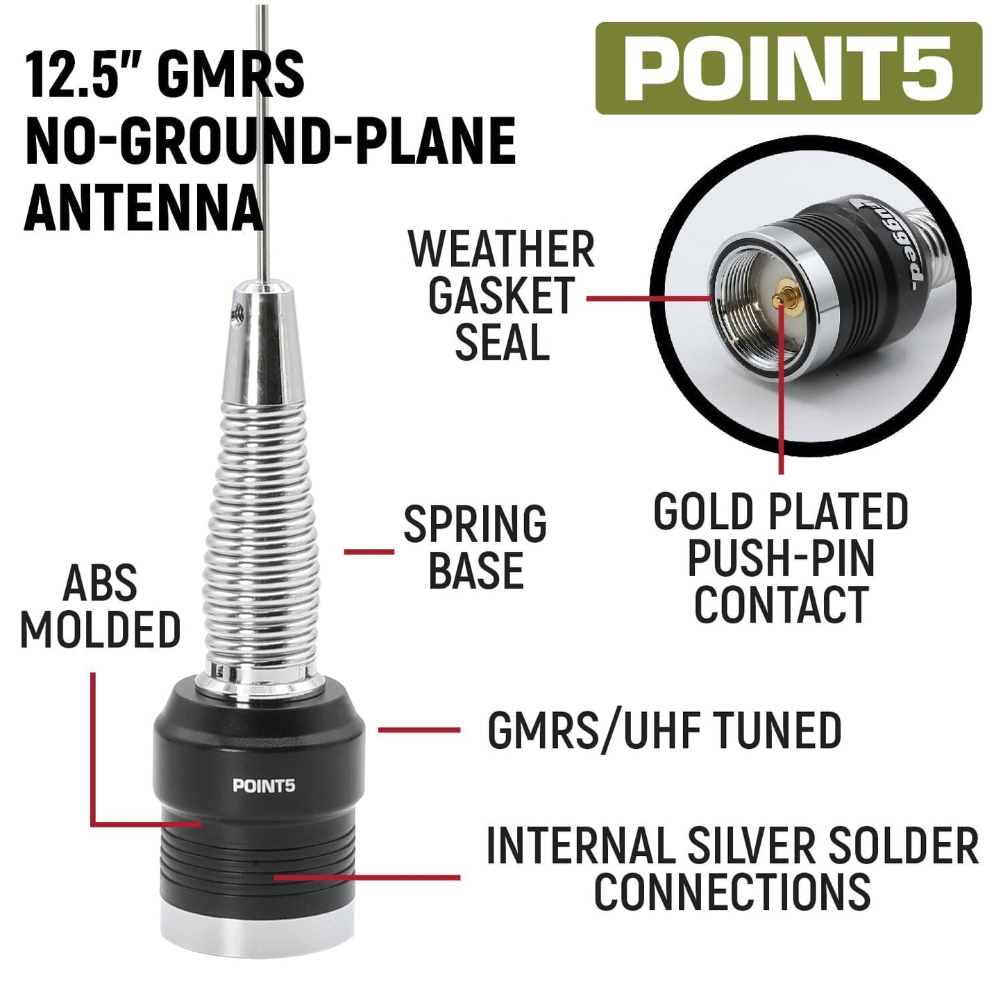 GMRS Mobile Radio Kit for Jeep Wrangler JK and JKU