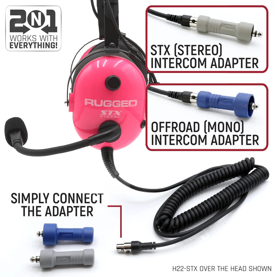 Pink Radio Day ULTIMATE Alpha Audio Stereo Headset with Volume Control
