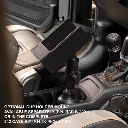 242 Intercom RAM Mount Case with Optional Cup Holder Mount