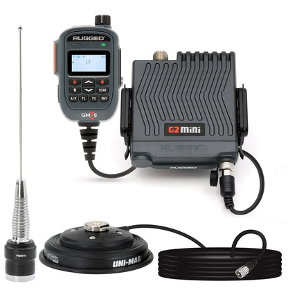 G2 Mini Radio Kit - 30W GMRS Compact Mobile Radio with Antenna