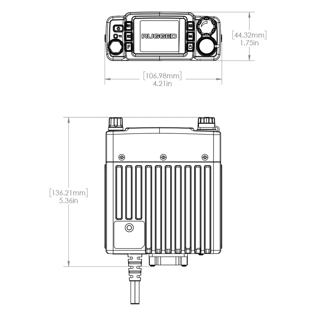 GMR25 Radio Kit - 25W Waterproof GMRS Mobile Radio with Antenna